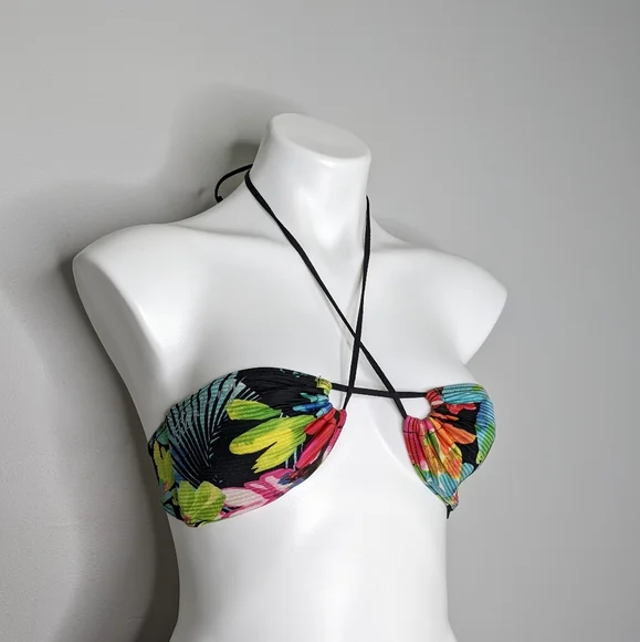 Billabong tropical floral string bikini 6 - Picture 5 of 11